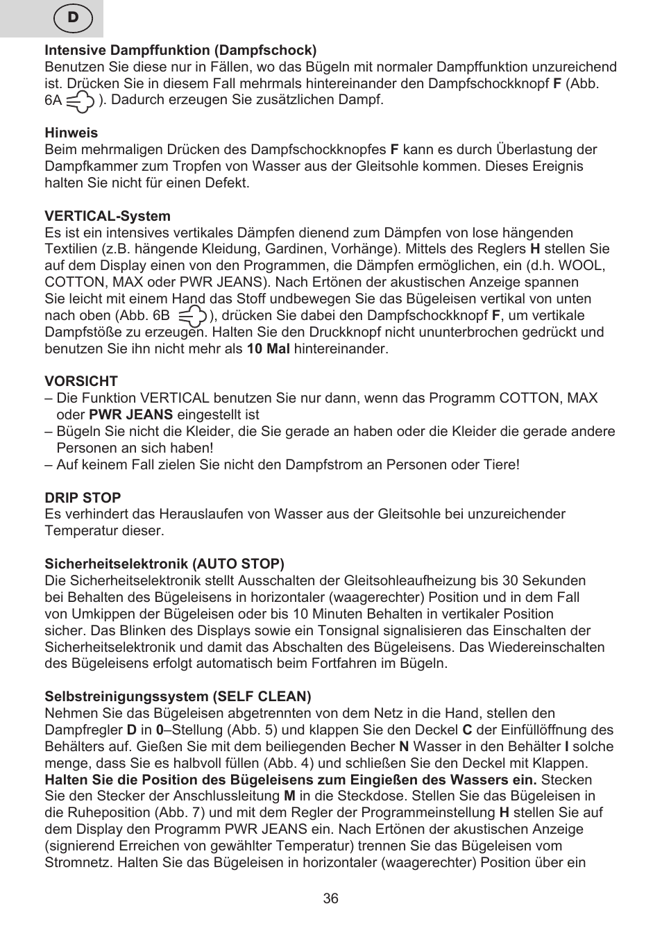 ETA Digi Lancetta User Manual | Page 36 / 92