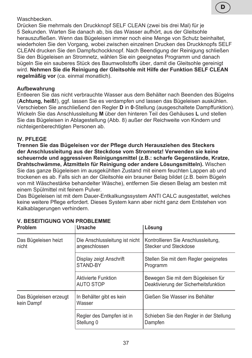 ETA Digi Lancetta User Manual | Page 37 / 92