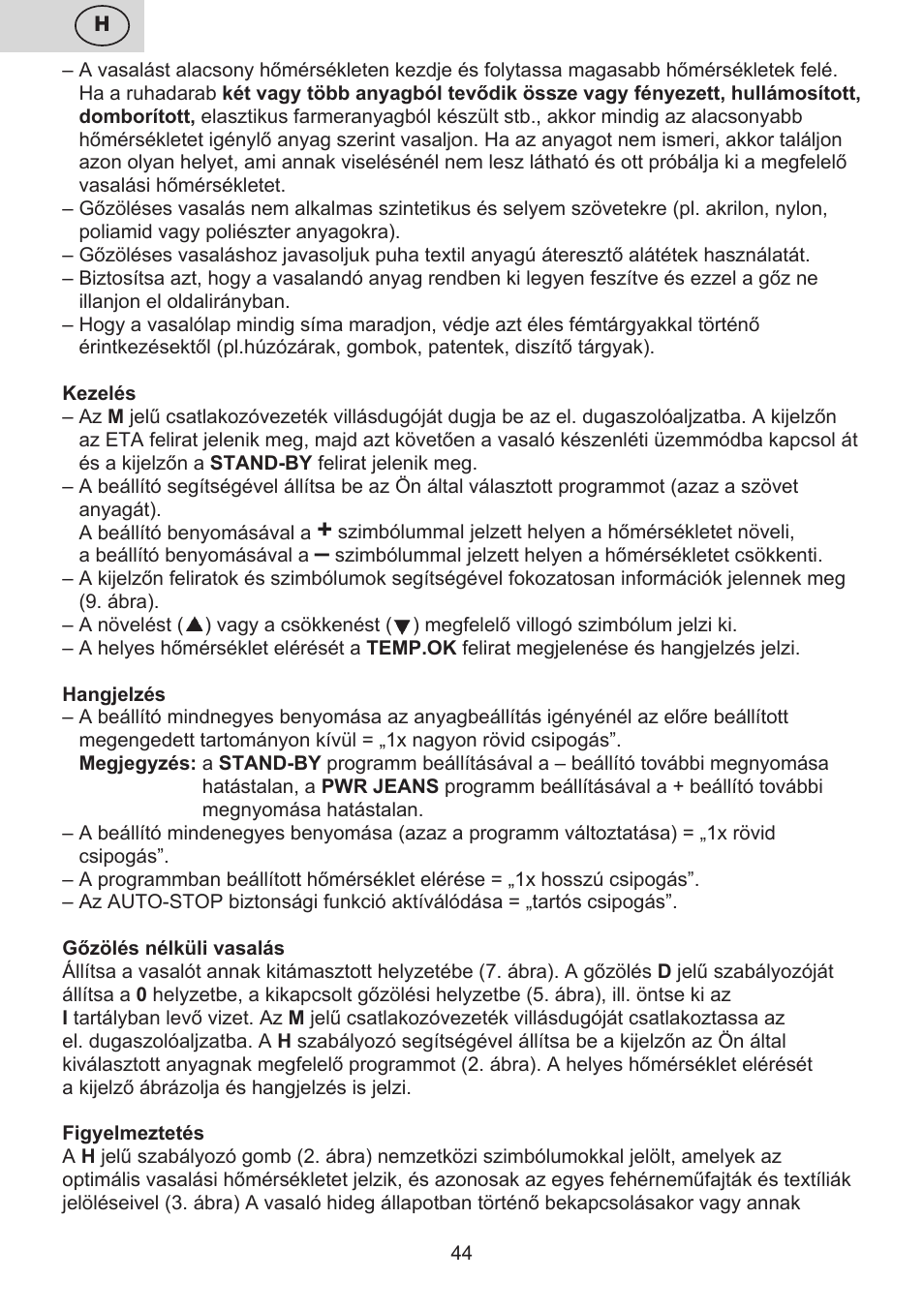 ETA Digi Lancetta User Manual | Page 44 / 92