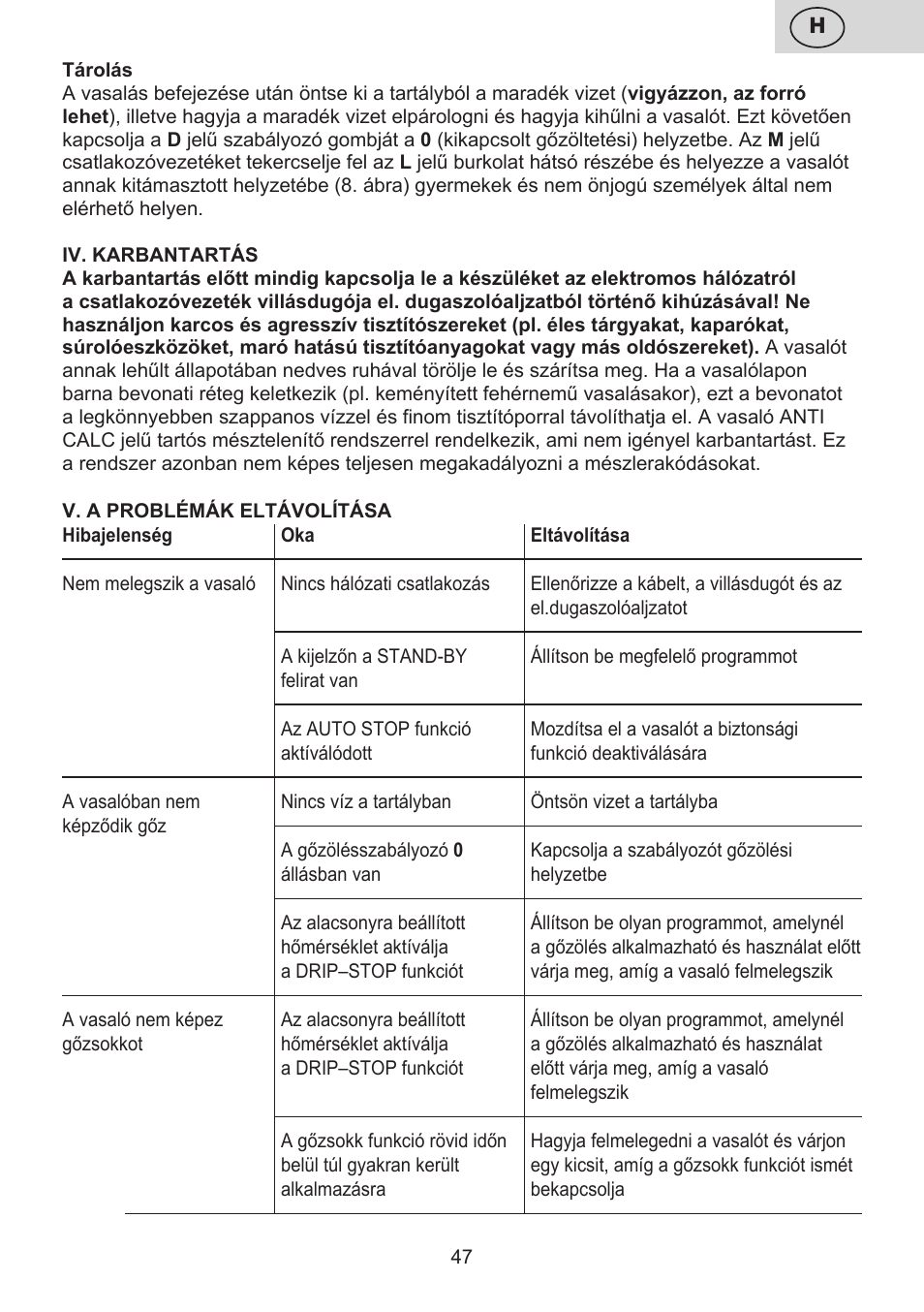 ETA Digi Lancetta User Manual | Page 47 / 92