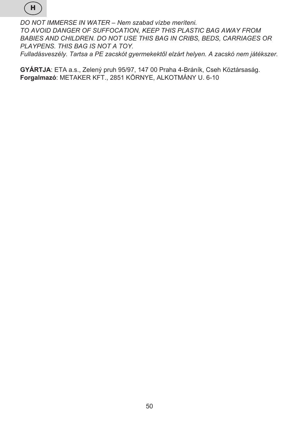 ETA Digi Lancetta User Manual | Page 50 / 92