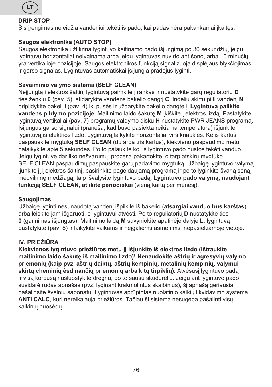ETA Digi Lancetta User Manual | Page 76 / 92