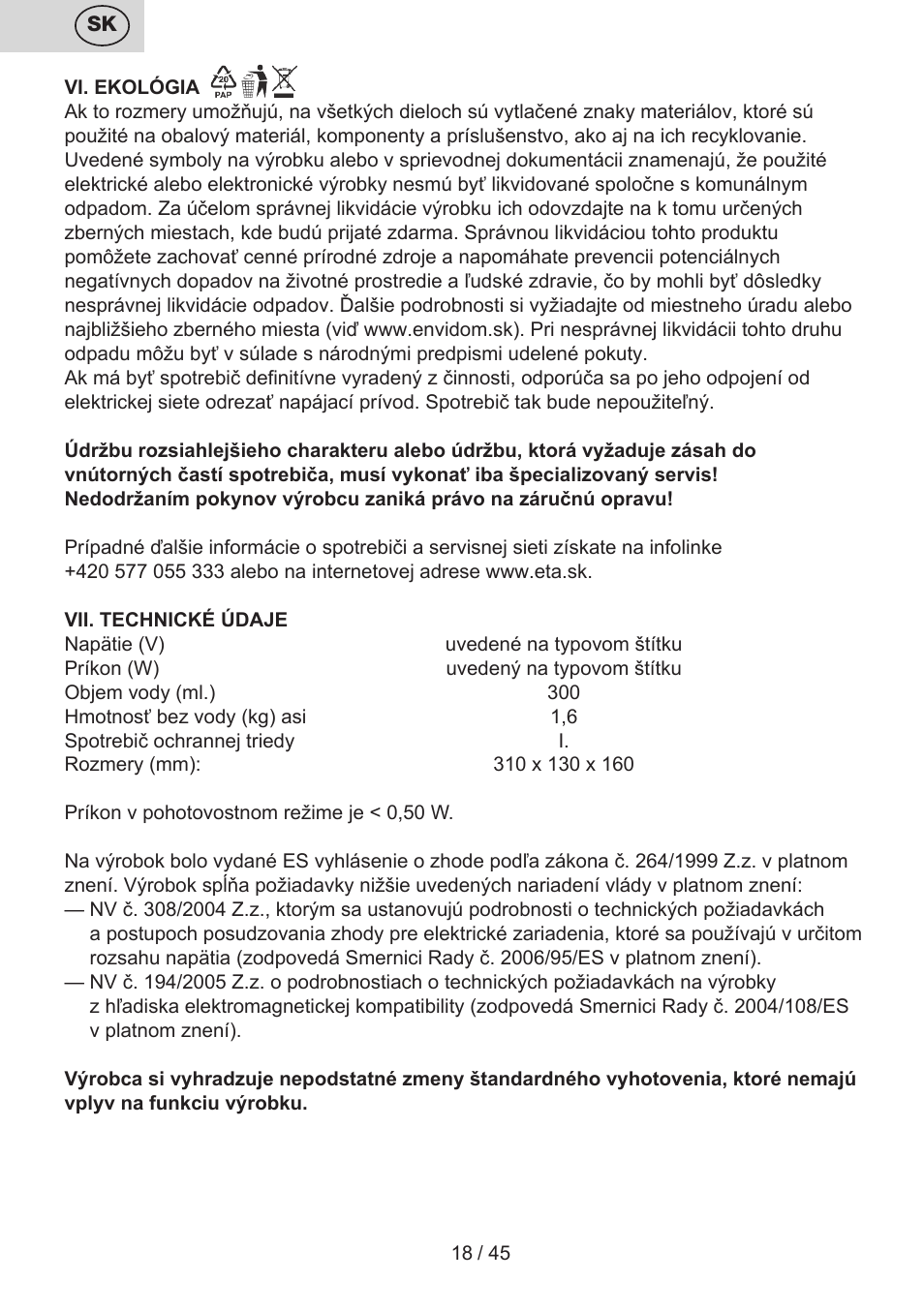 ETA Viento User Manual | Page 18 / 48