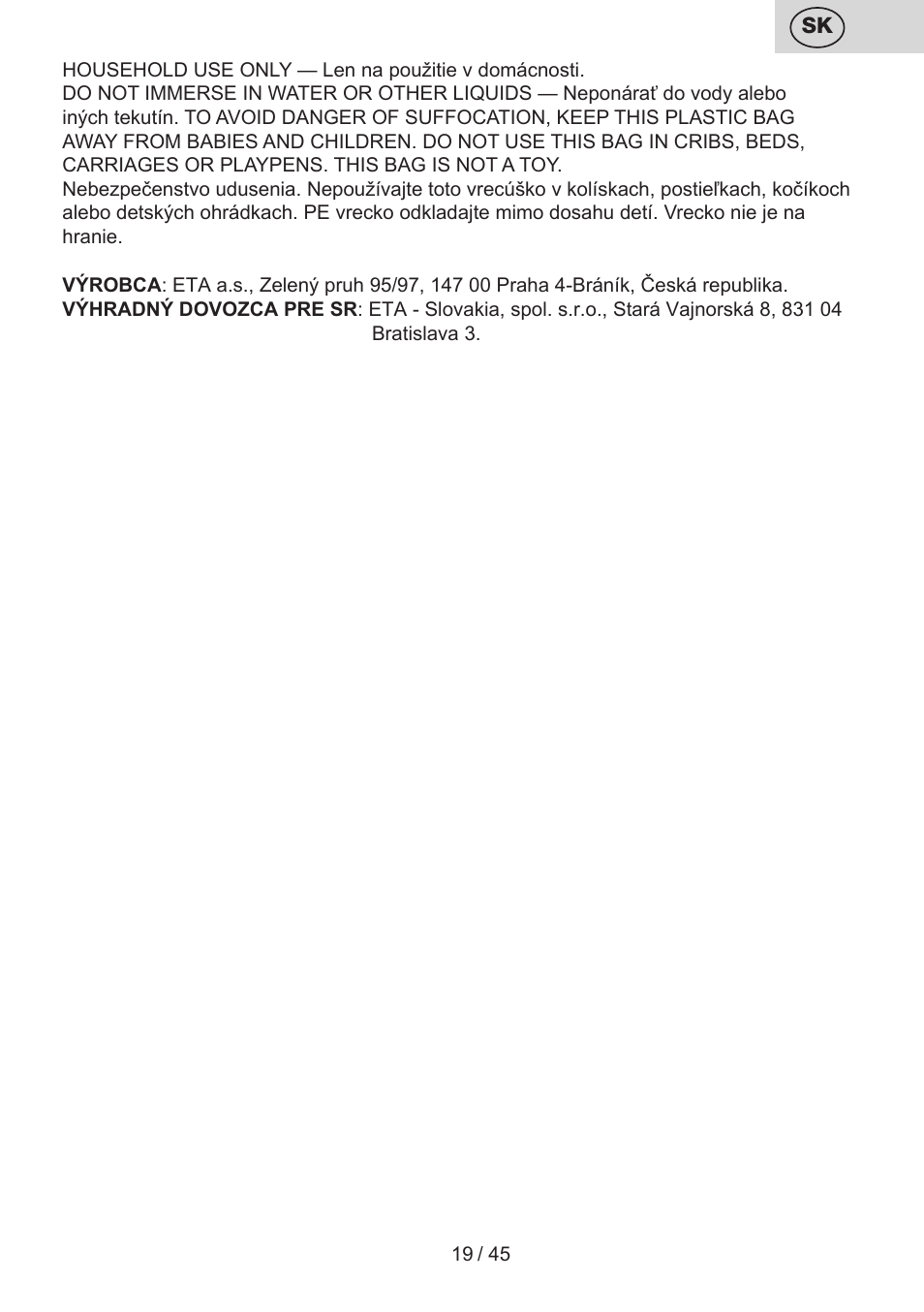 ETA Viento User Manual | Page 19 / 48