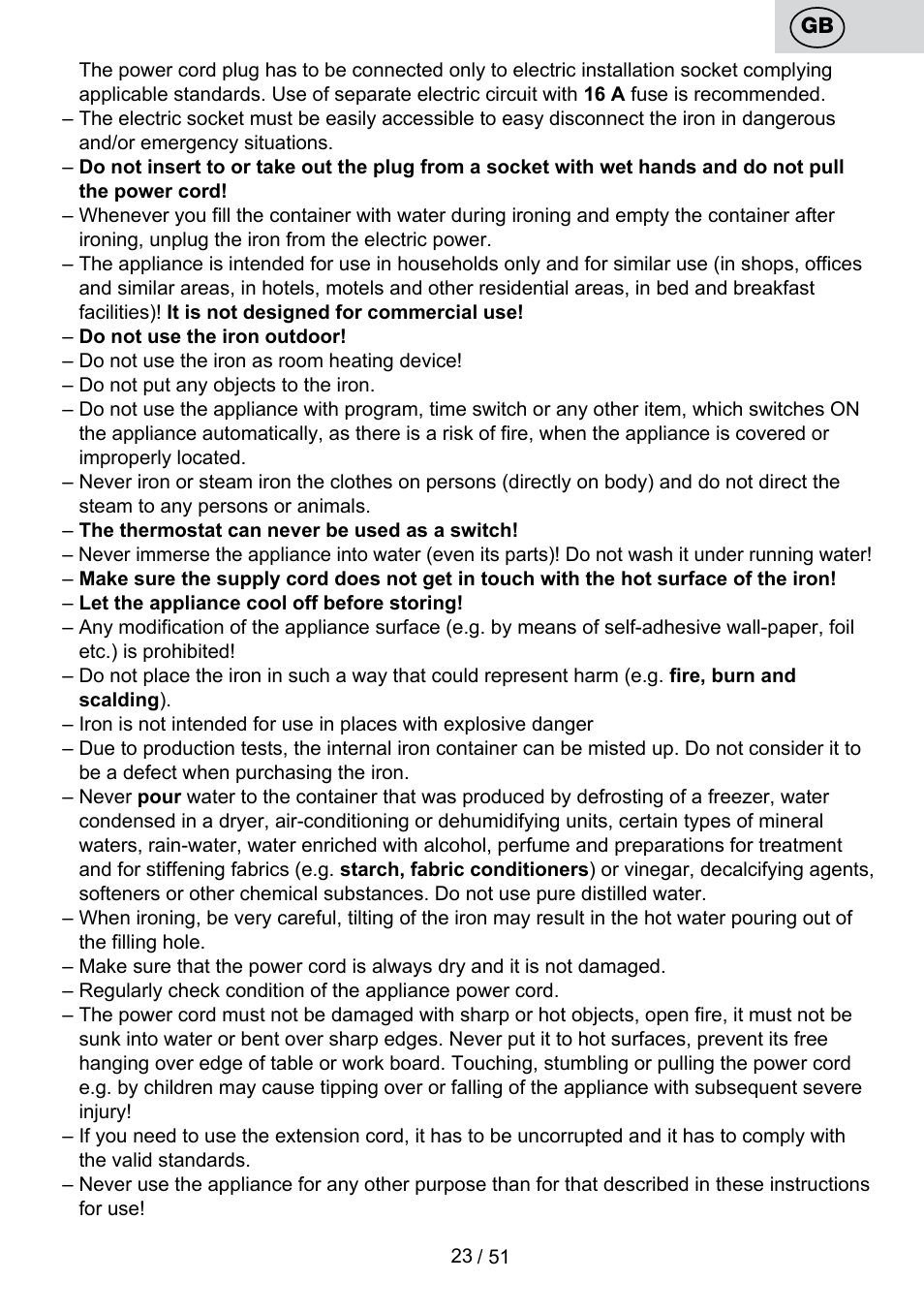 ETA Maesta User Manual | Page 23 / 56
