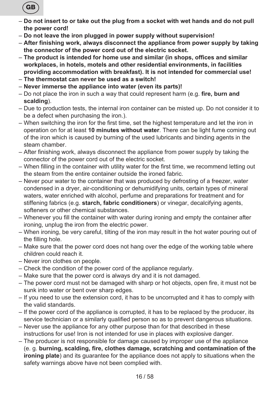 ETA Lancetta User Manual | Page 16 / 60