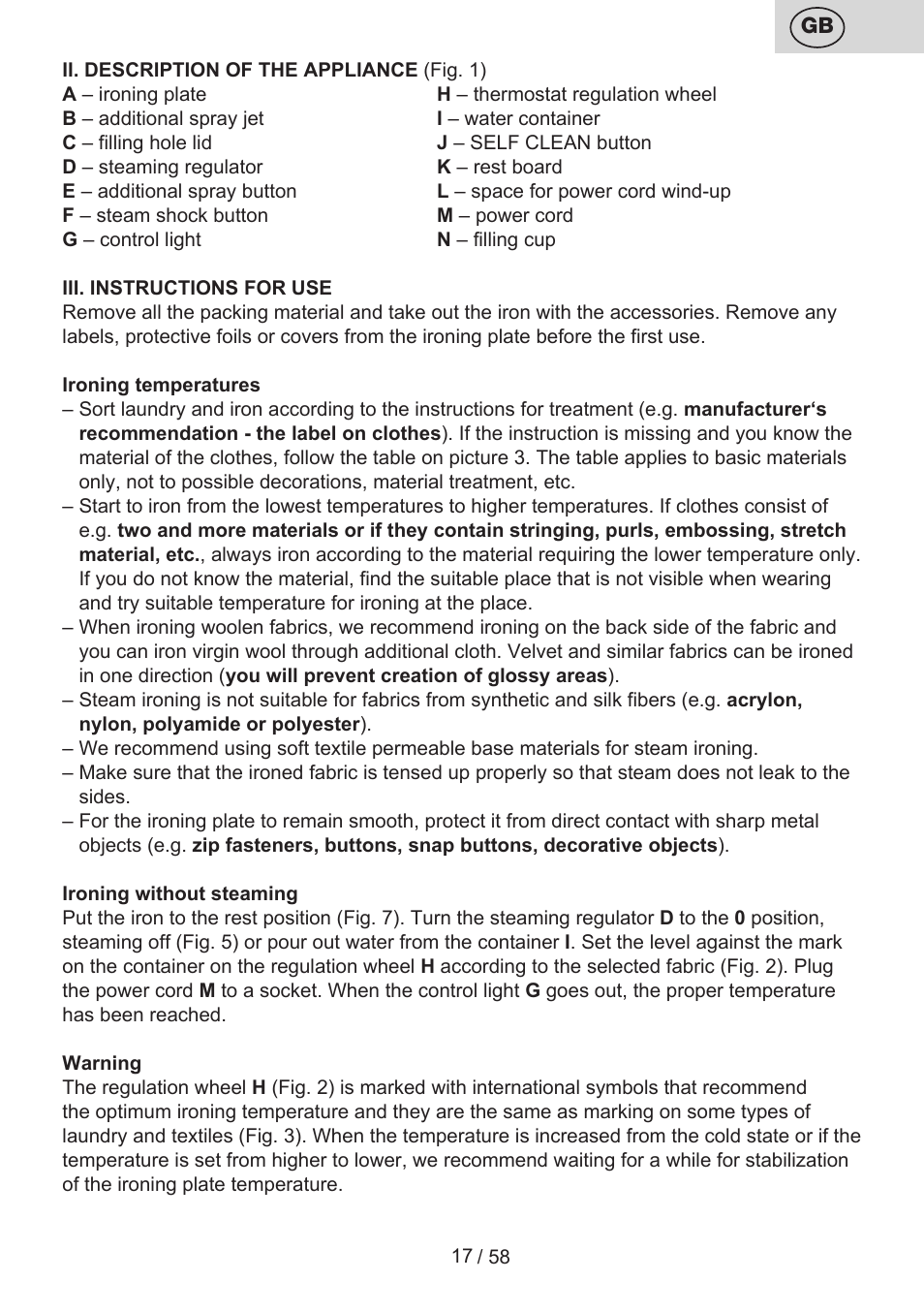 ETA Lancetta User Manual | Page 17 / 60
