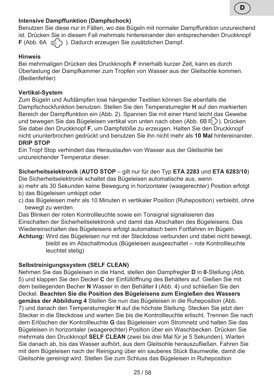 ETA Lancetta User Manual | Page 25 / 60