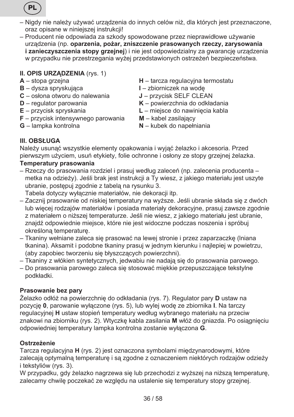 ETA Lancetta User Manual | Page 36 / 60