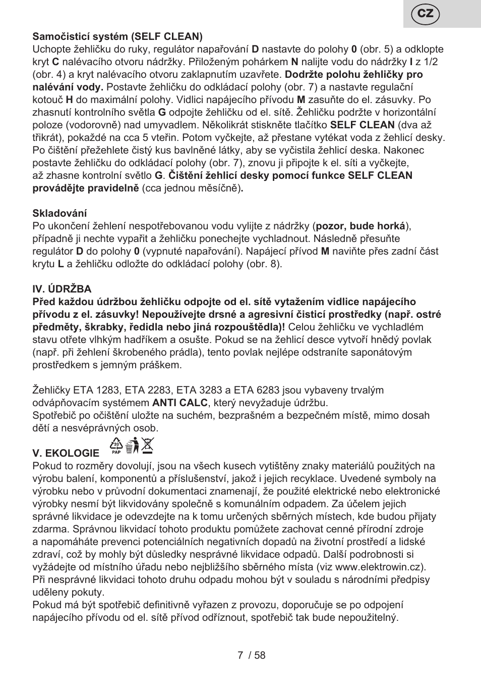 ETA Lancetta User Manual | Page 7 / 60