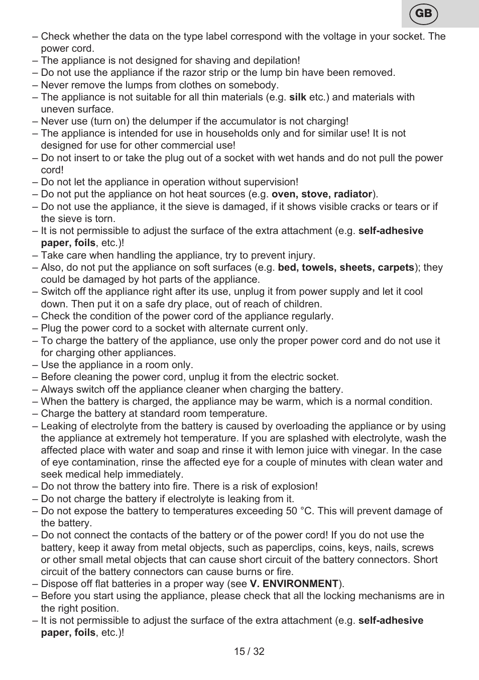 ETA Linty User Manual | Page 15 / 36