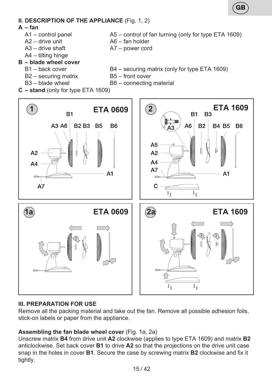 ETA 0609 User Manual | Page 15 / 44