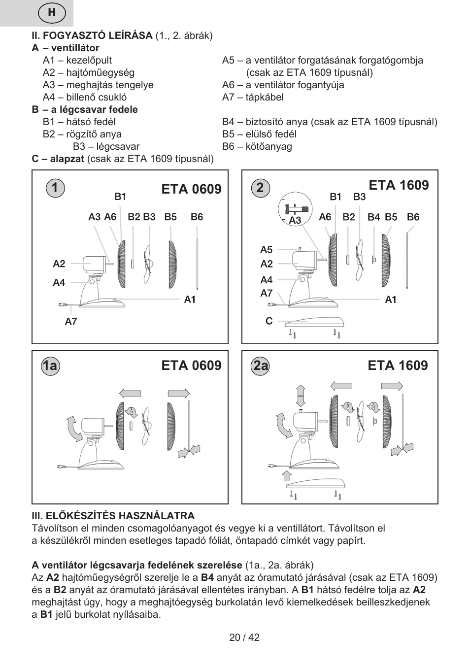 ETA 0609 User Manual | Page 20 / 44