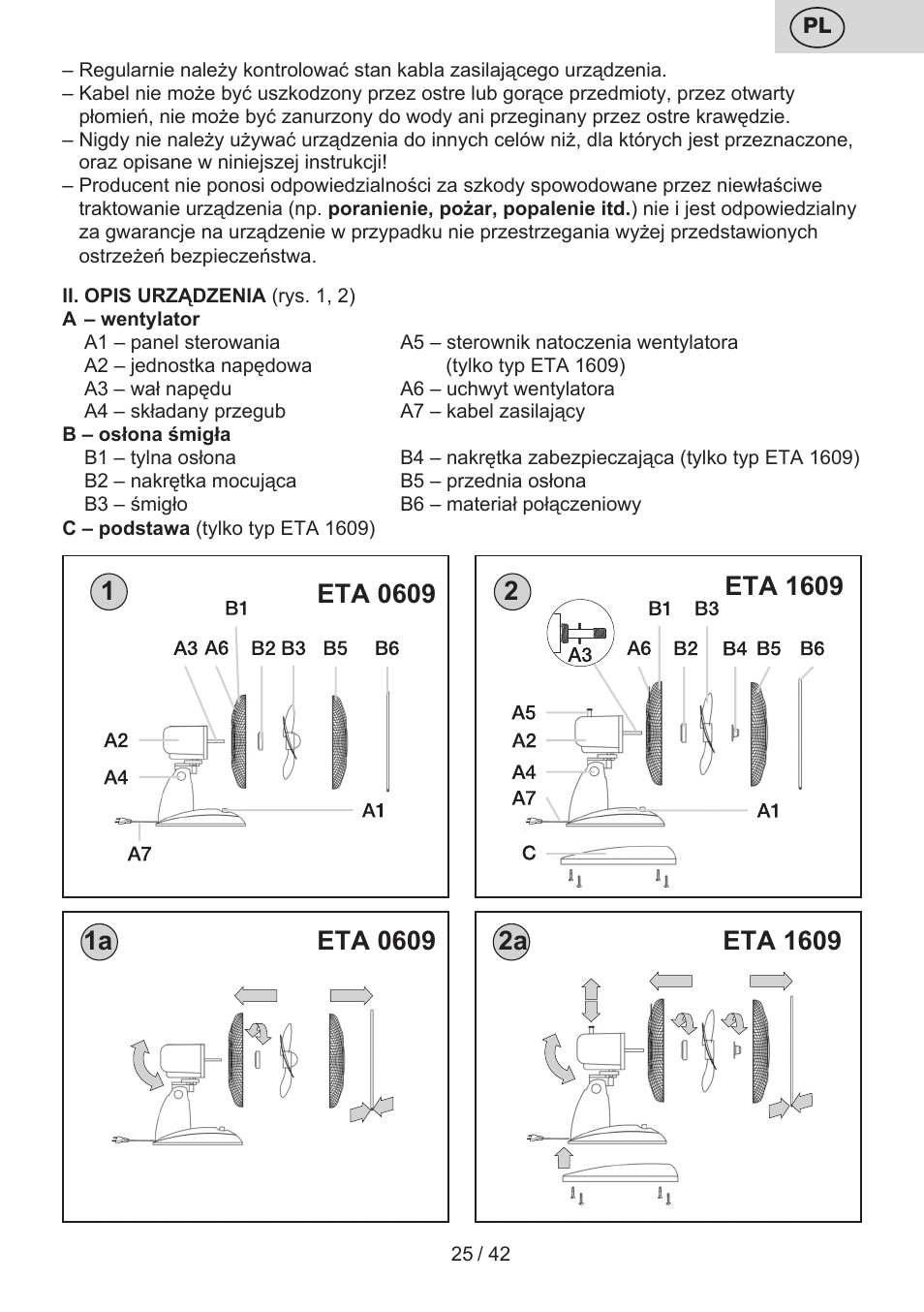 ETA 0609 User Manual | Page 25 / 44