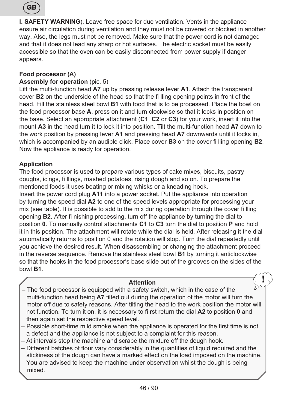 ETA Gratus Maxipasta User Manual | Page 46 / 92