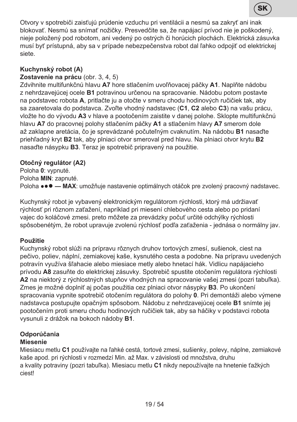 ETA Mezo User Manual | Page 19 / 56