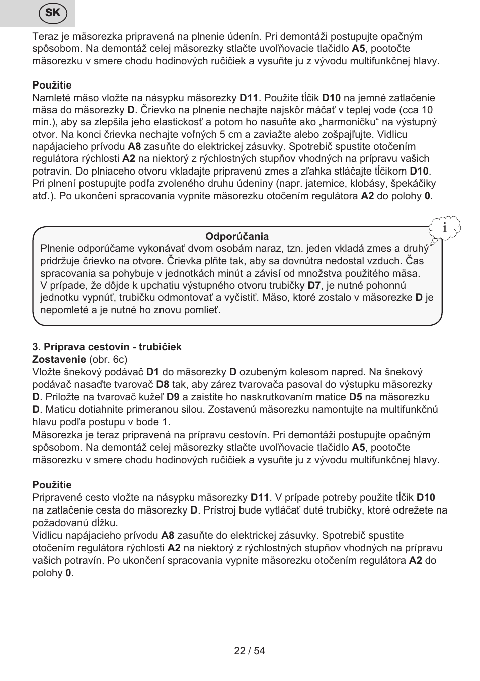 ETA Mezo User Manual | Page 22 / 56