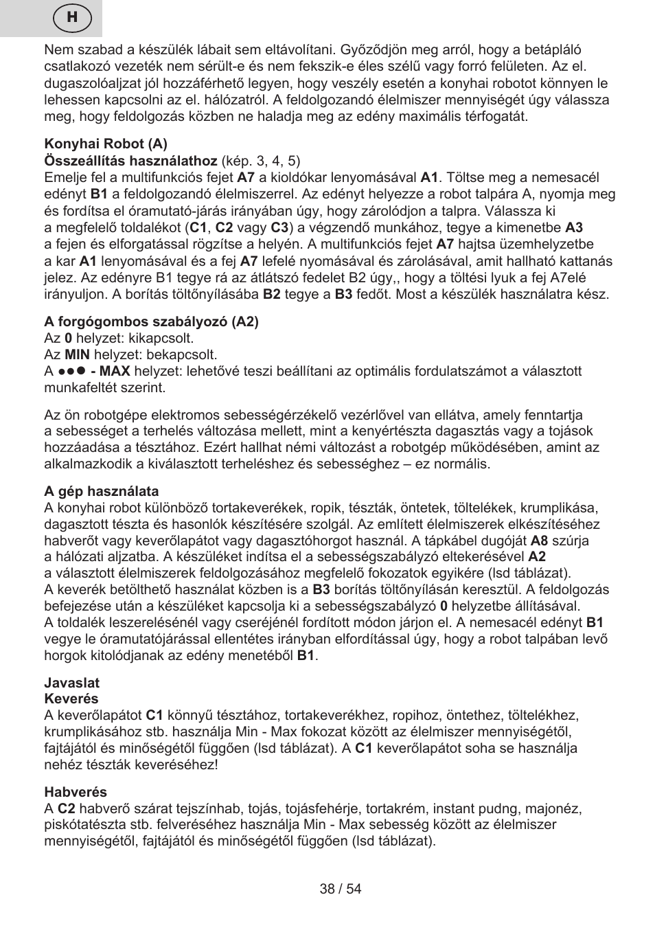 ETA Mezo User Manual | Page 38 / 56