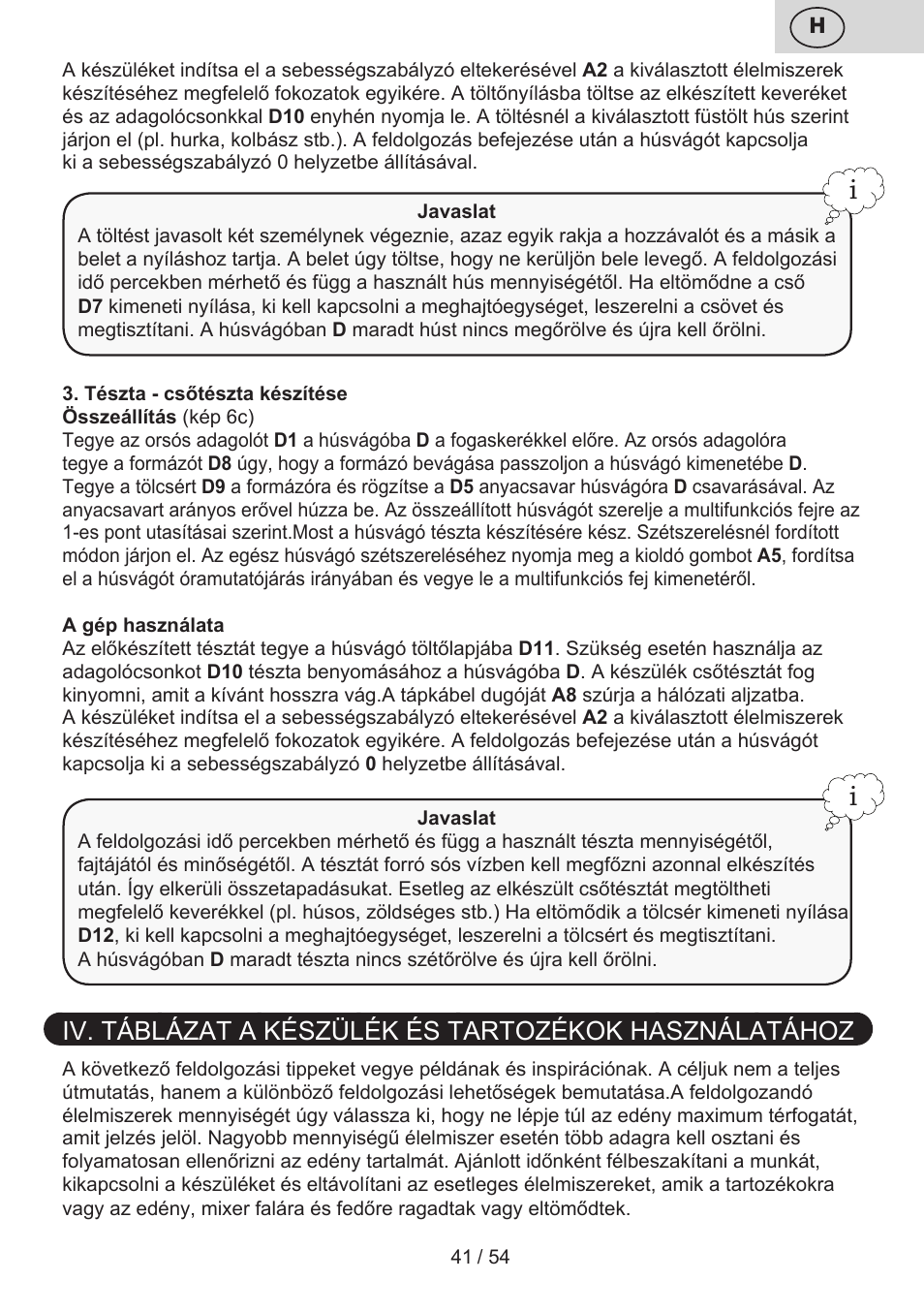 ETA Mezo User Manual | Page 41 / 56