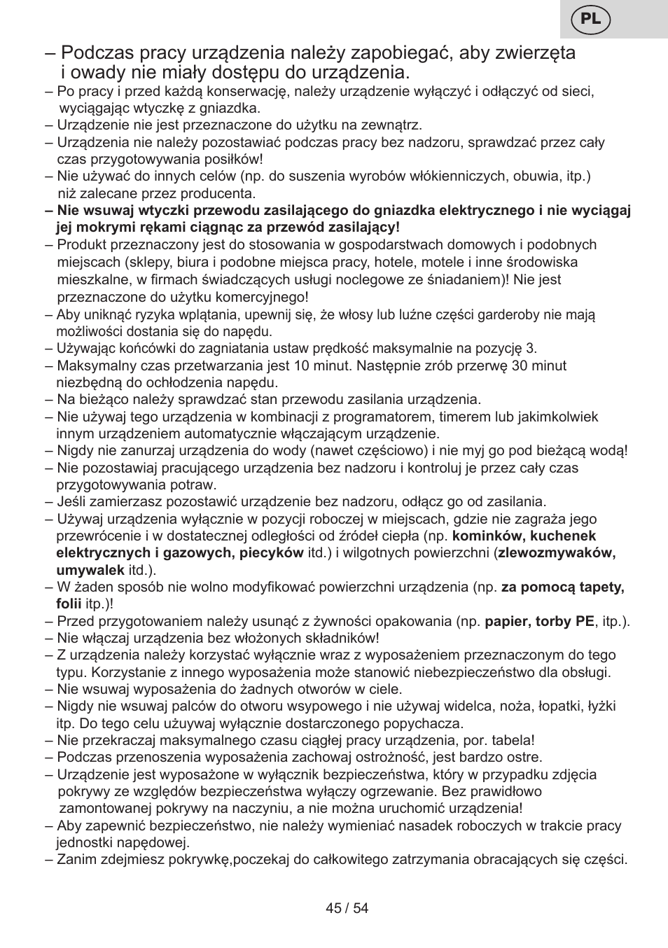 ETA Mezo User Manual | Page 45 / 56