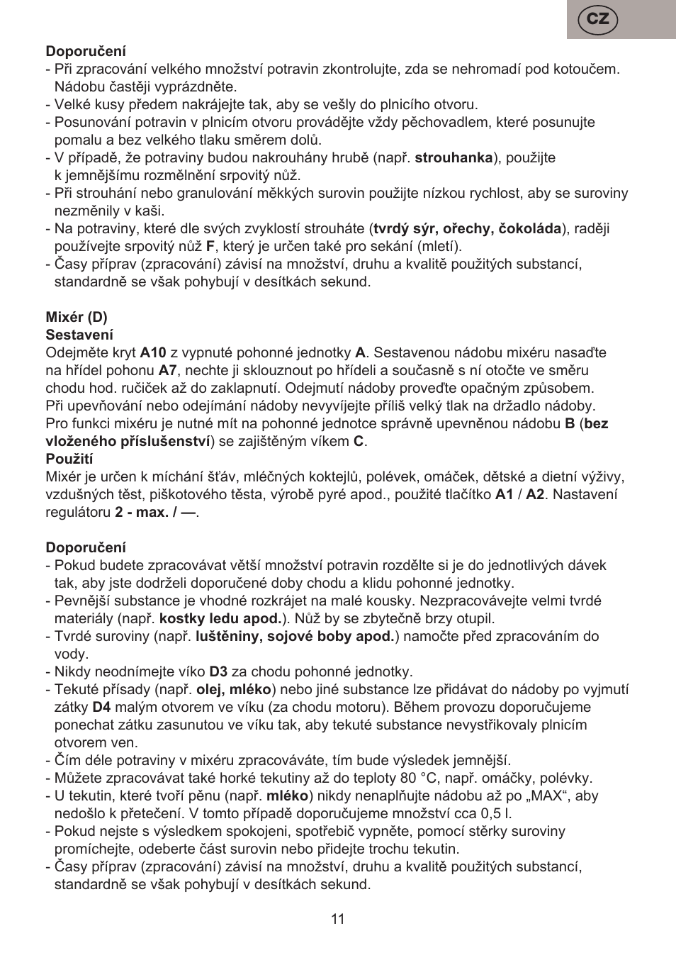 ETA Bross User Manual | Page 11 / 68