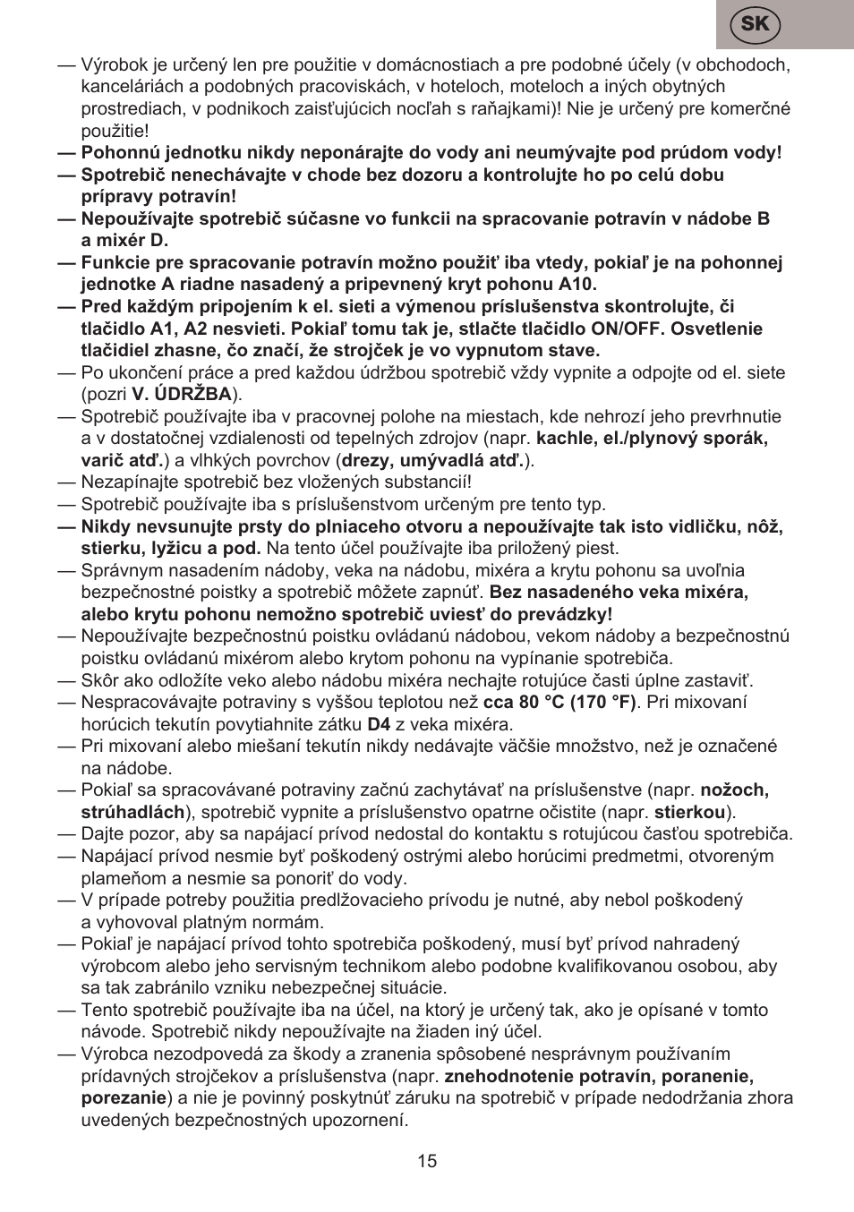 ETA Bross User Manual | Page 15 / 68