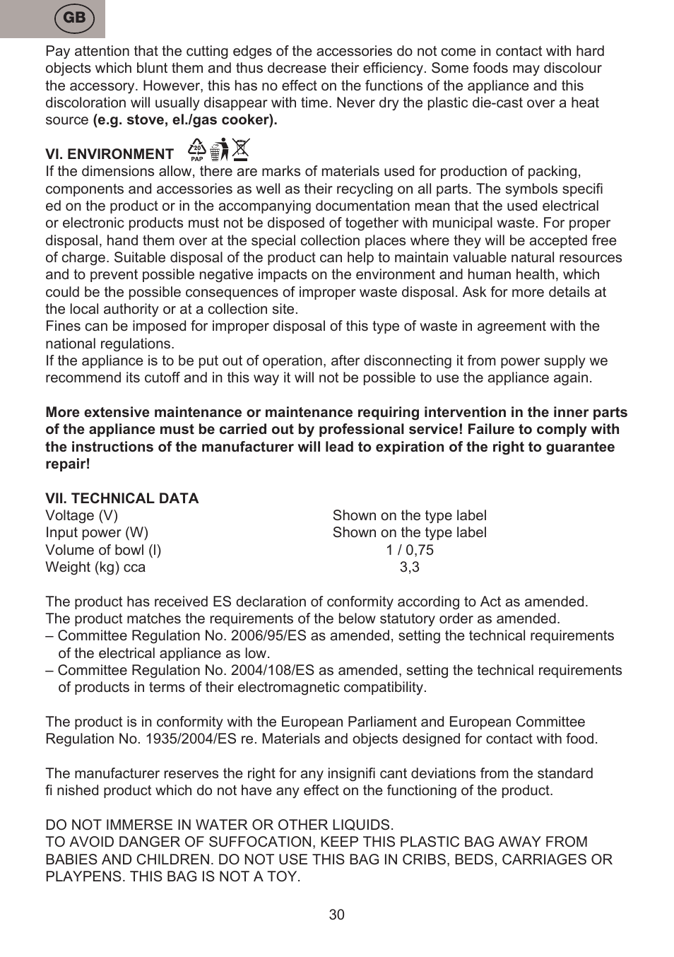 ETA Bross User Manual | Page 30 / 68