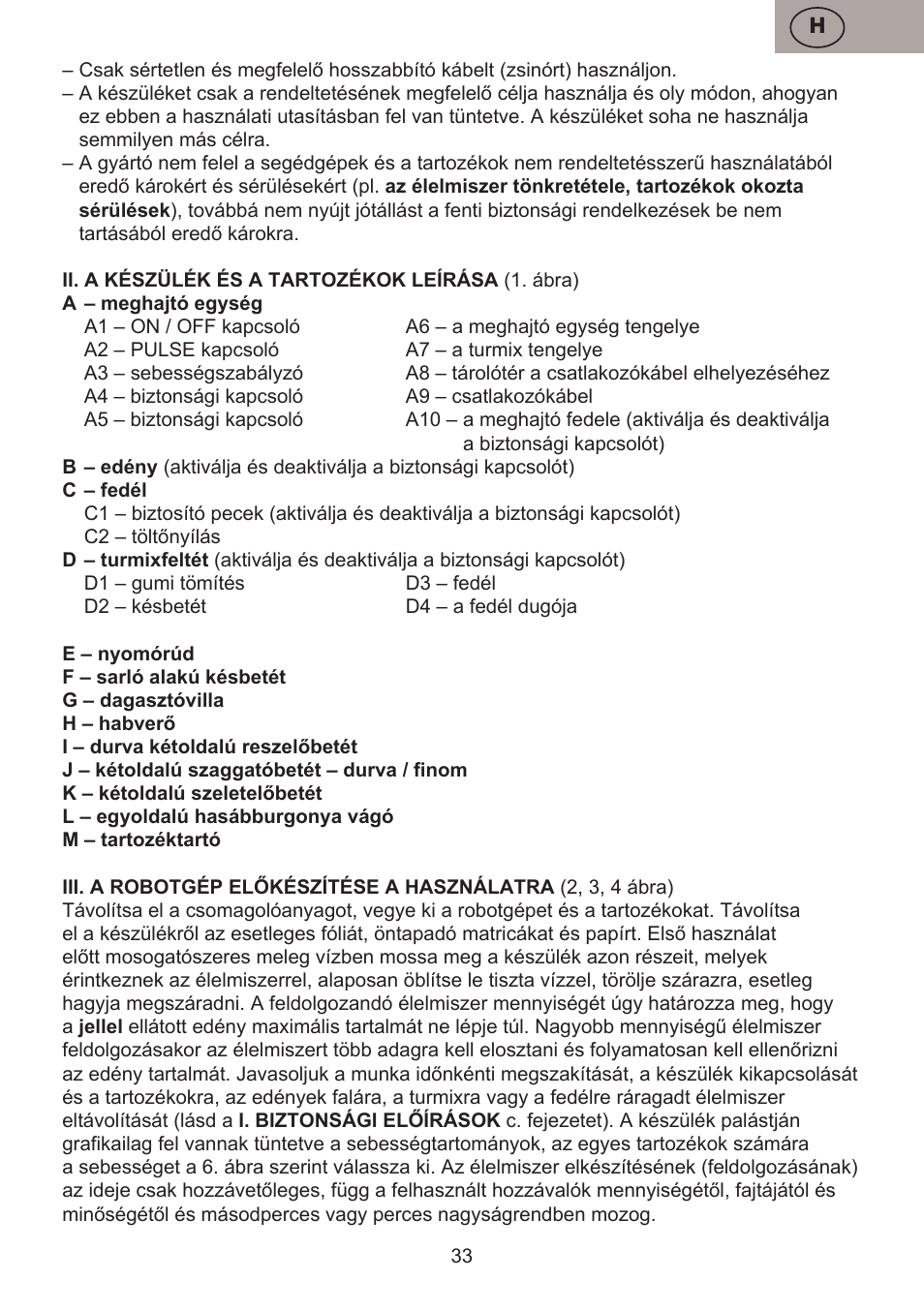 ETA Bross User Manual | Page 33 / 68