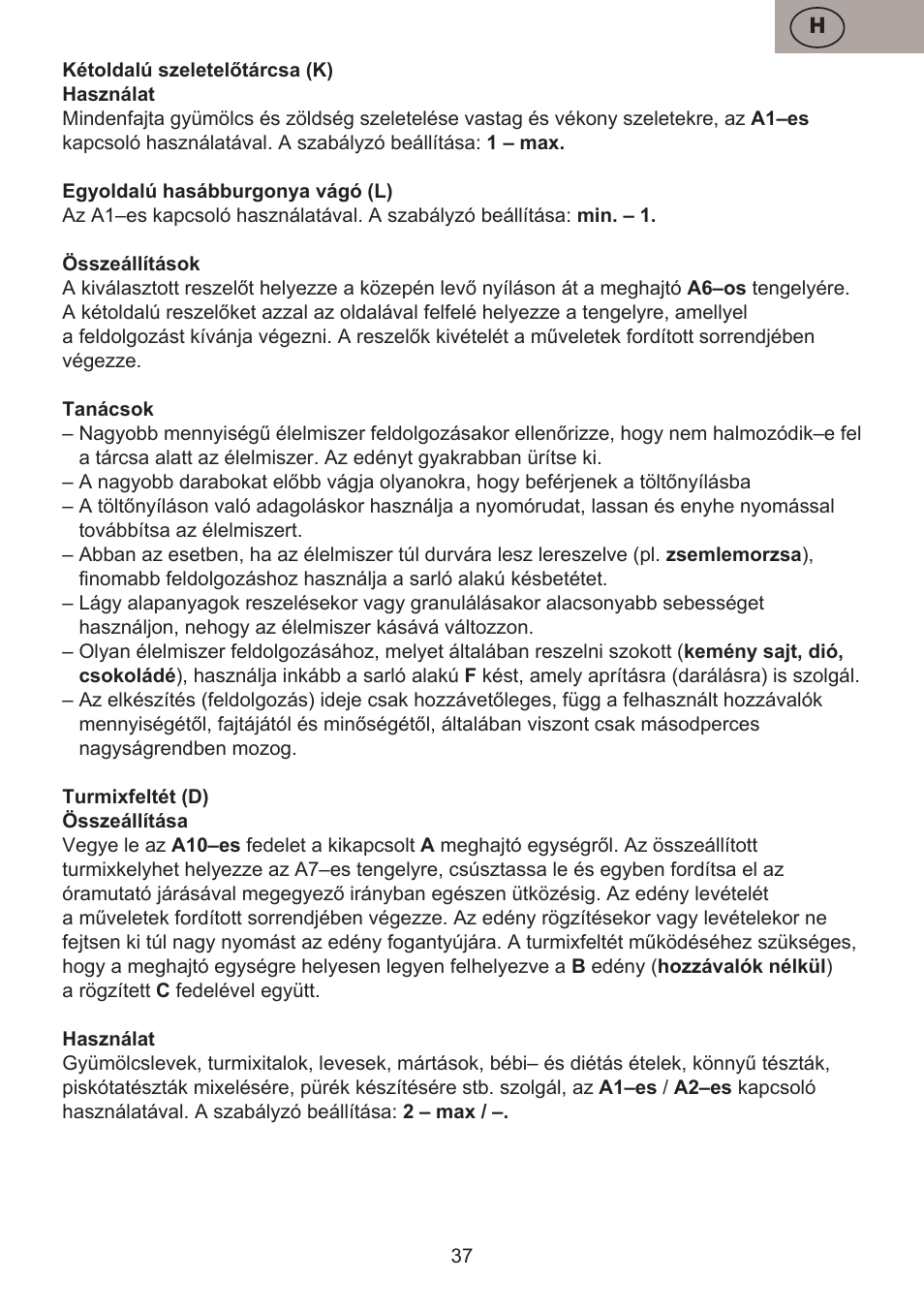 ETA Bross User Manual | Page 37 / 68