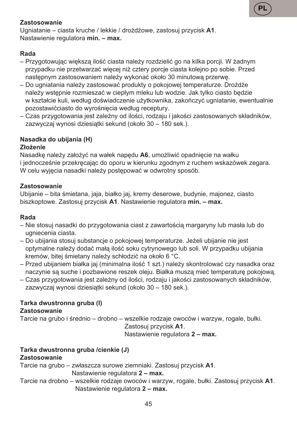 ETA Bross User Manual | Page 45 / 68