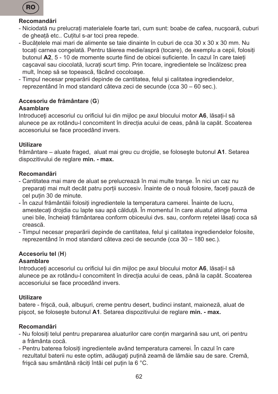 ETA Bross User Manual | Page 62 / 68