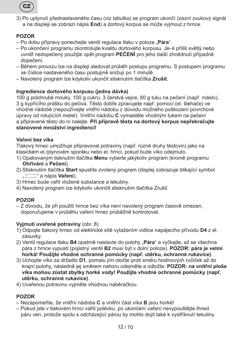 ETA Biopot User Manual | Page 12 / 72