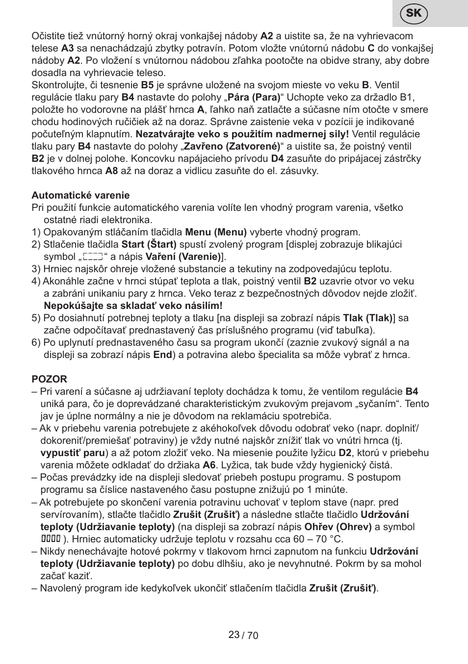 ETA Biopot User Manual | Page 23 / 72