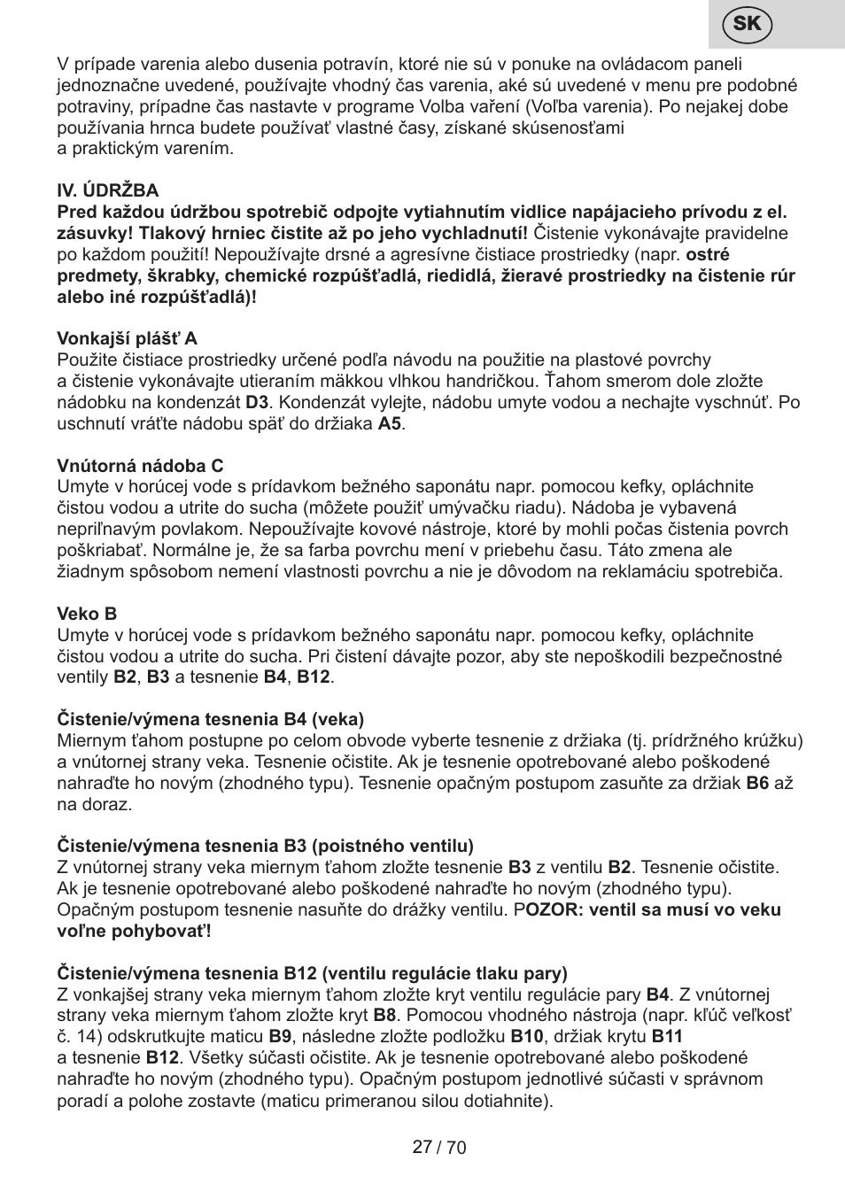 ETA Biopot User Manual | Page 27 / 72