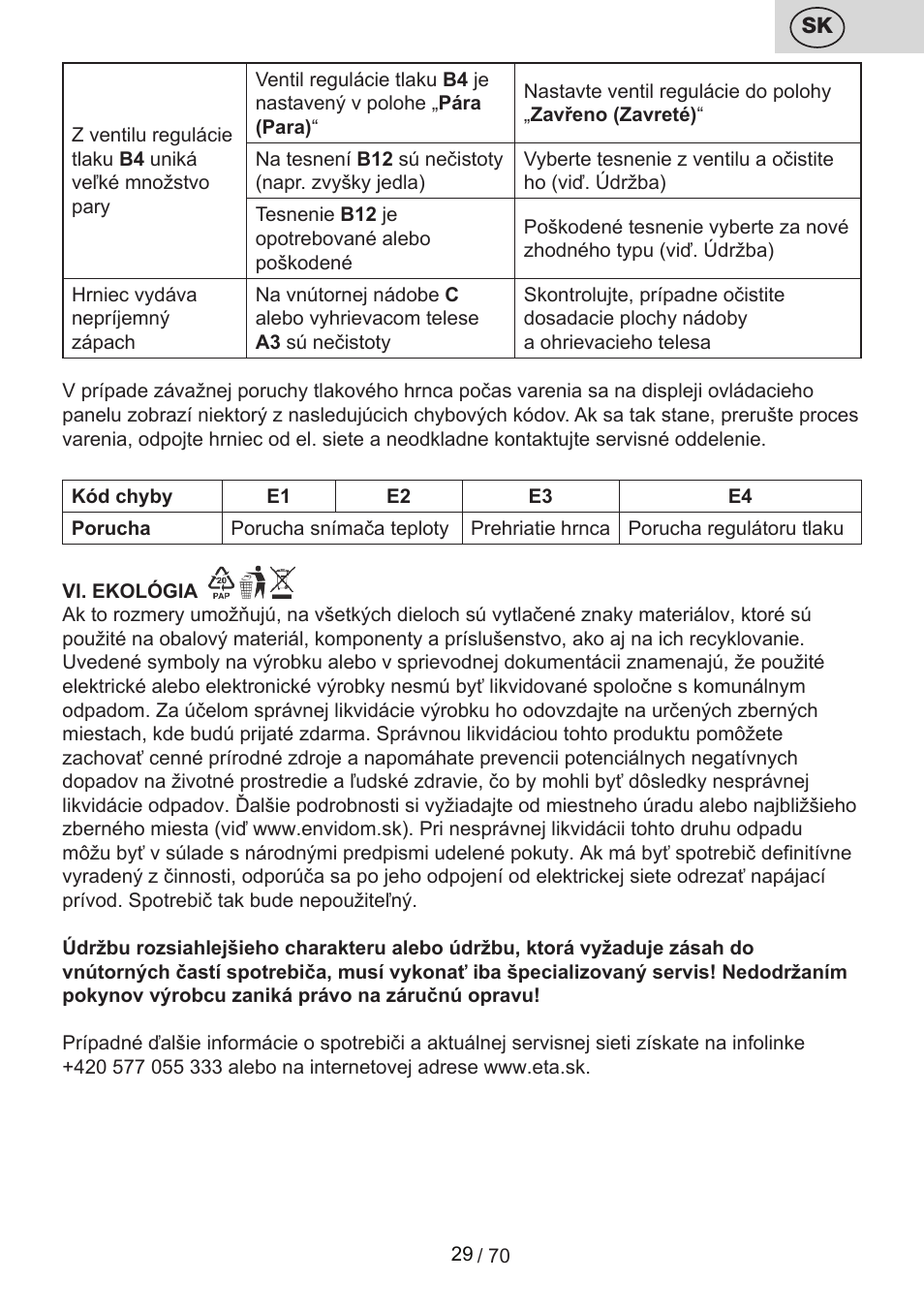 ETA Biopot User Manual | Page 29 / 72