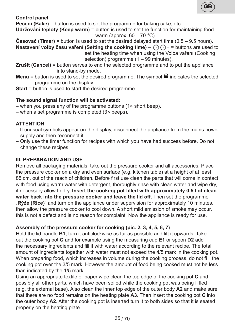 ETA Biopot User Manual | Page 35 / 72