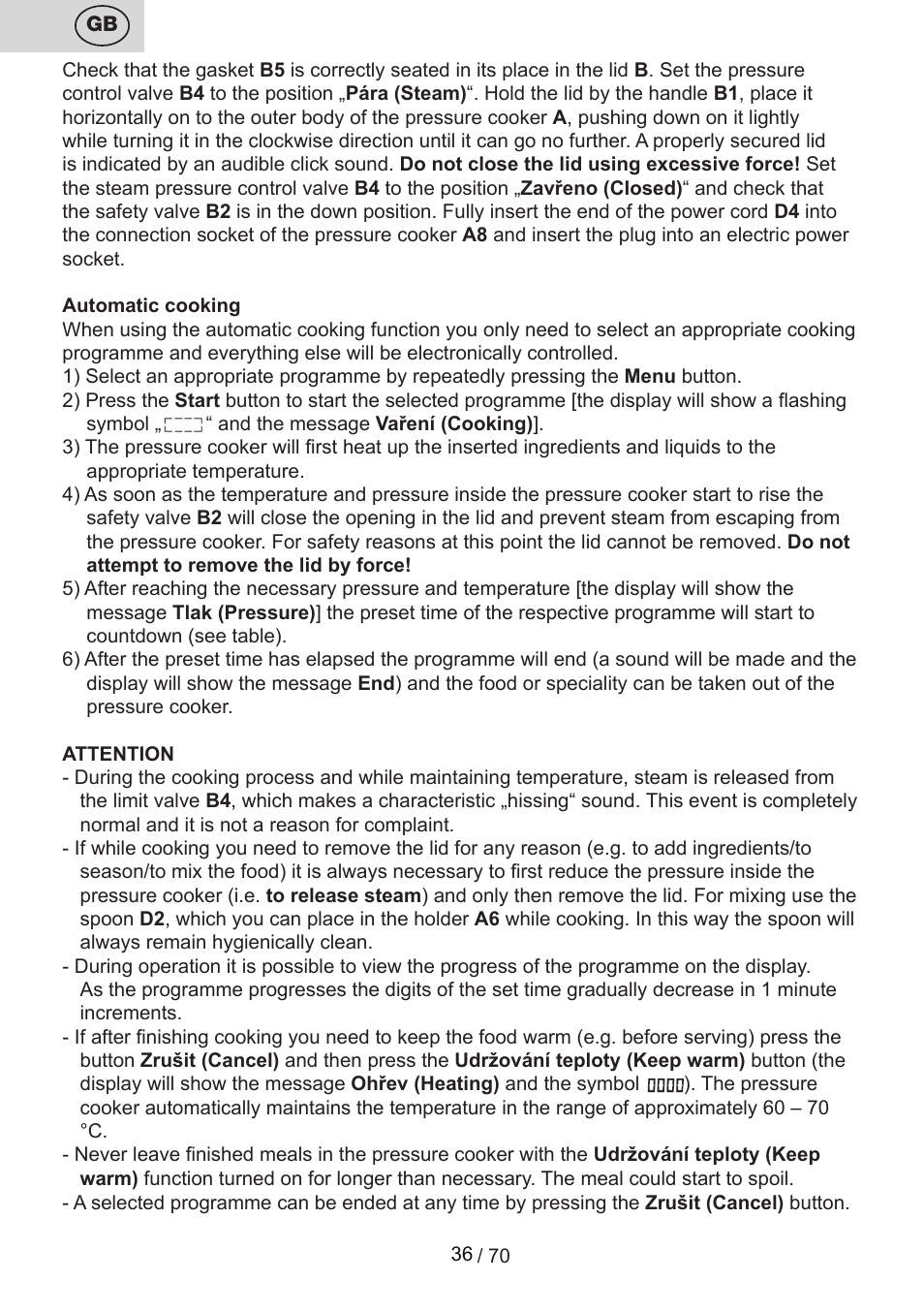 ETA Biopot User Manual | Page 36 / 72