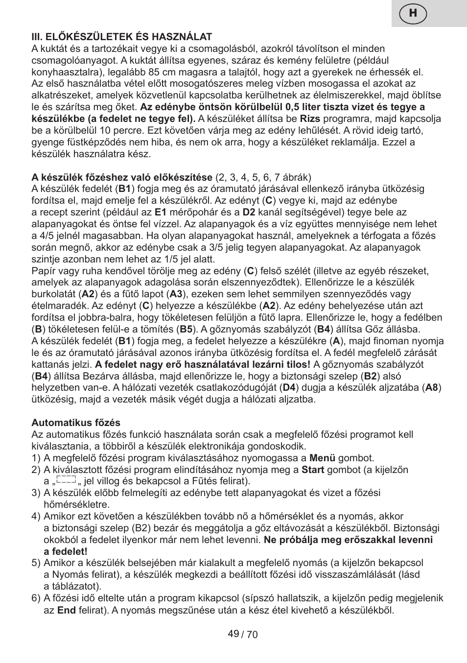 ETA Biopot User Manual | Page 49 / 72