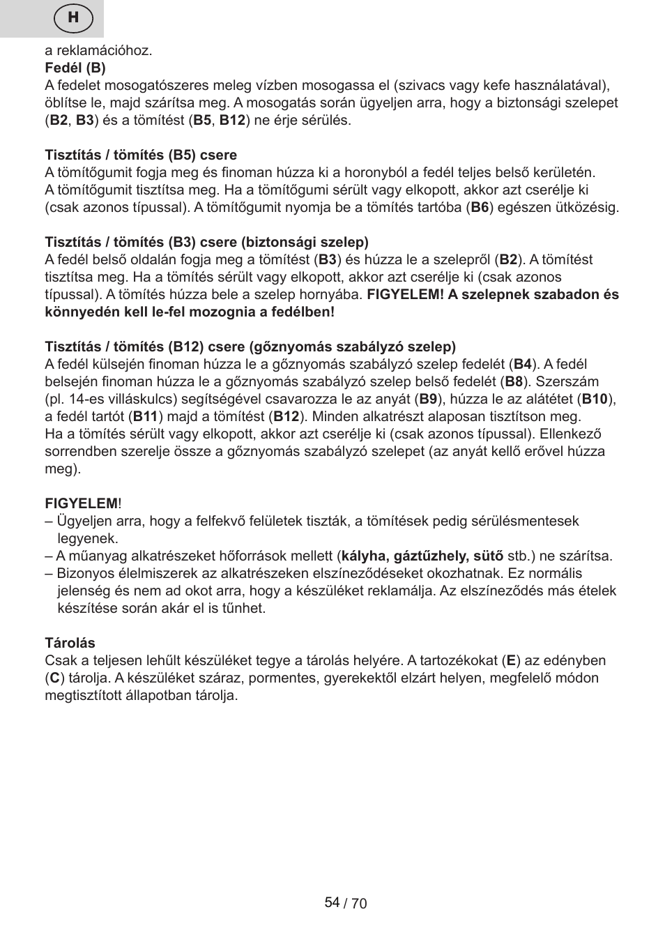 ETA Biopot User Manual | Page 54 / 72