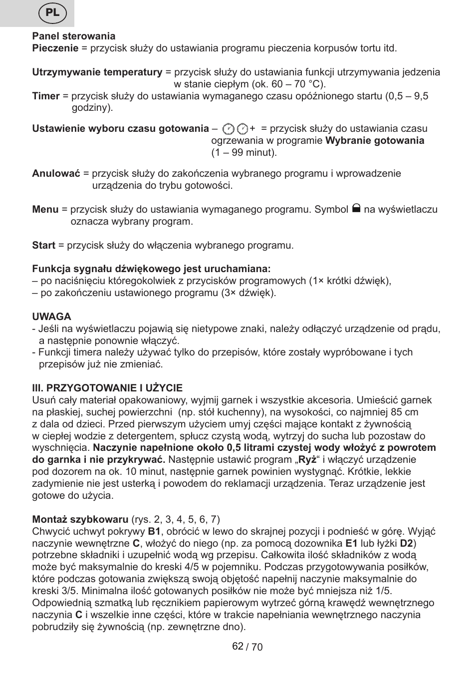 ETA Biopot User Manual | Page 62 / 72