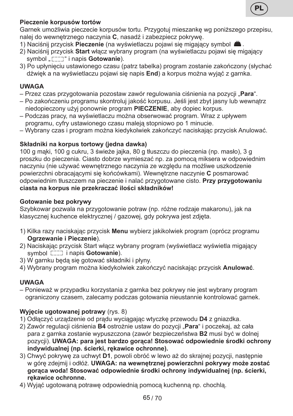 ETA Biopot User Manual | Page 65 / 72