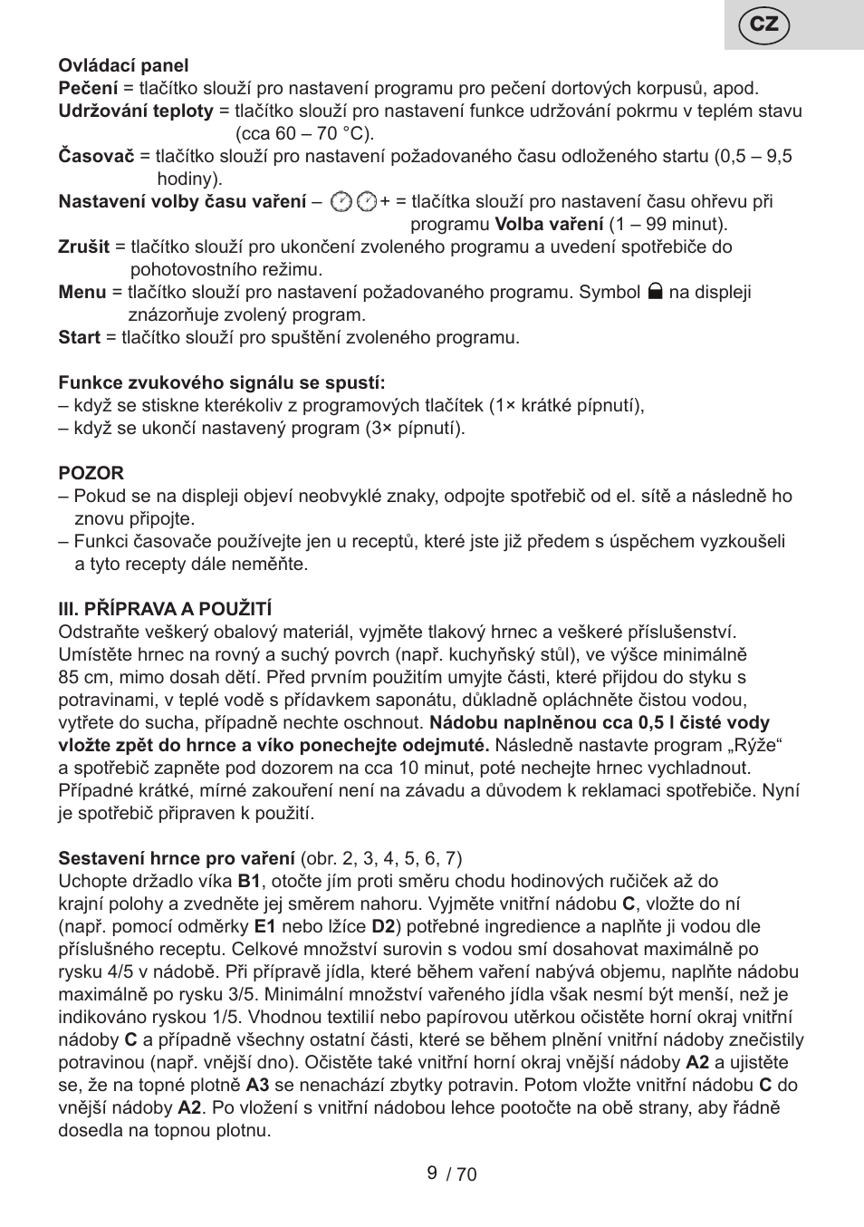 ETA Biopot User Manual | Page 9 / 72