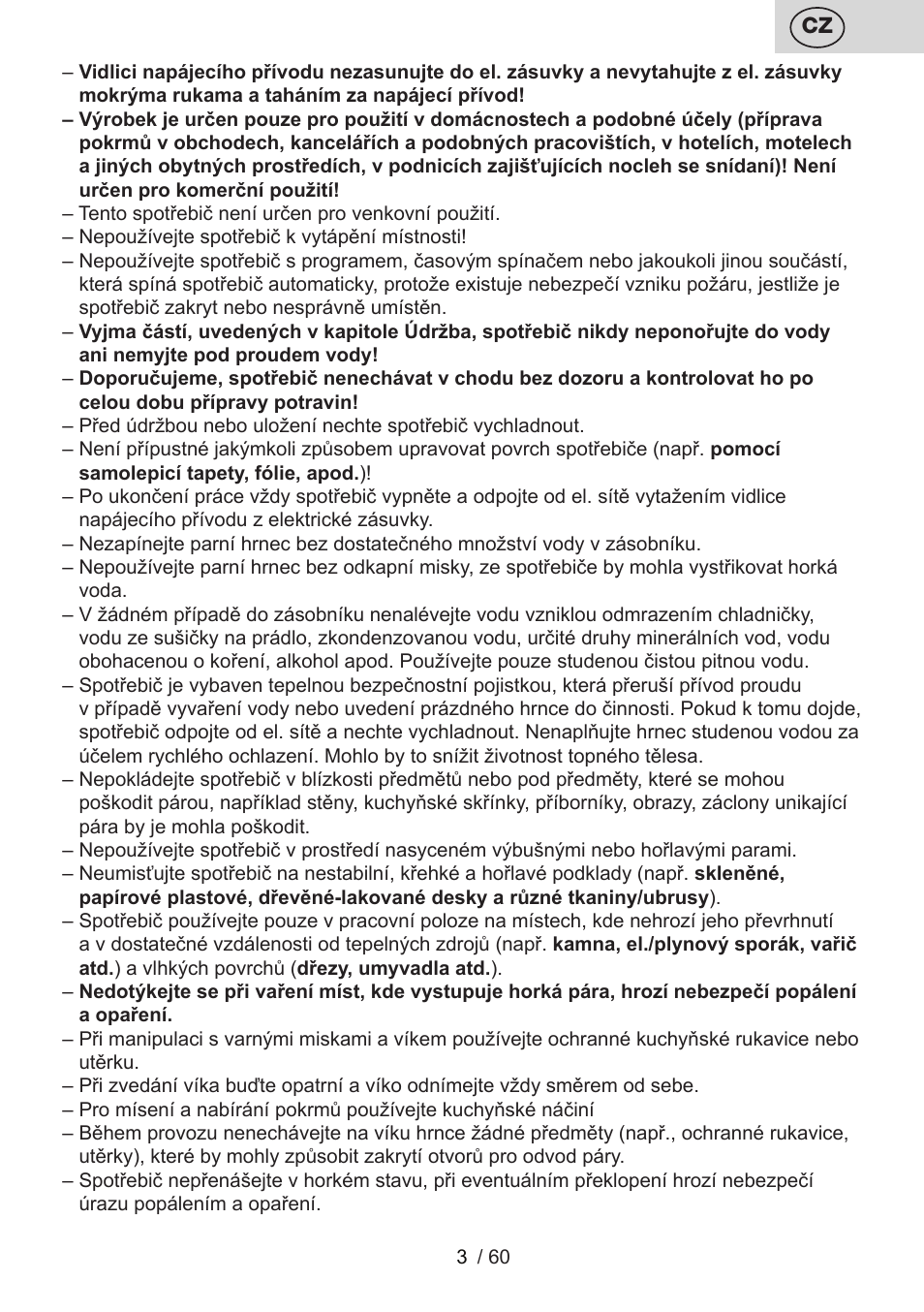 ETA Calderon User Manual | Page 3 / 64