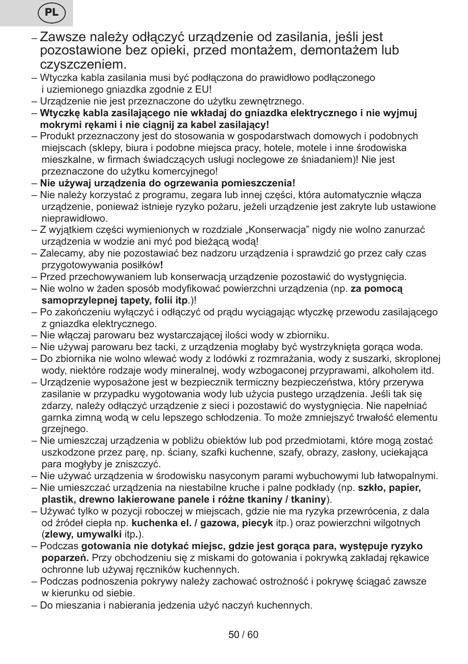 ETA Calderon User Manual | Page 50 / 64