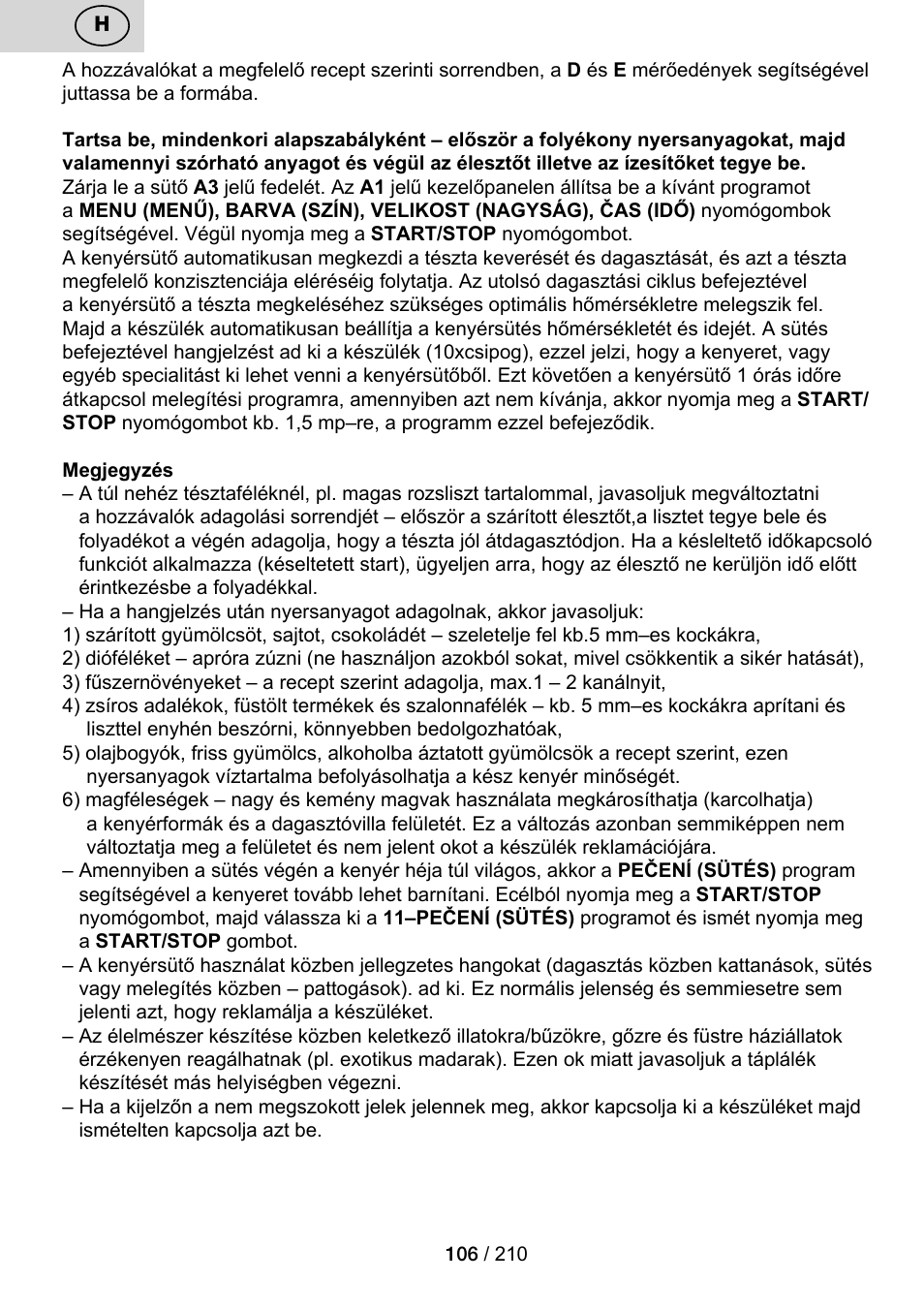 ETA Duplica Vital User Manual | Page 106 / 212