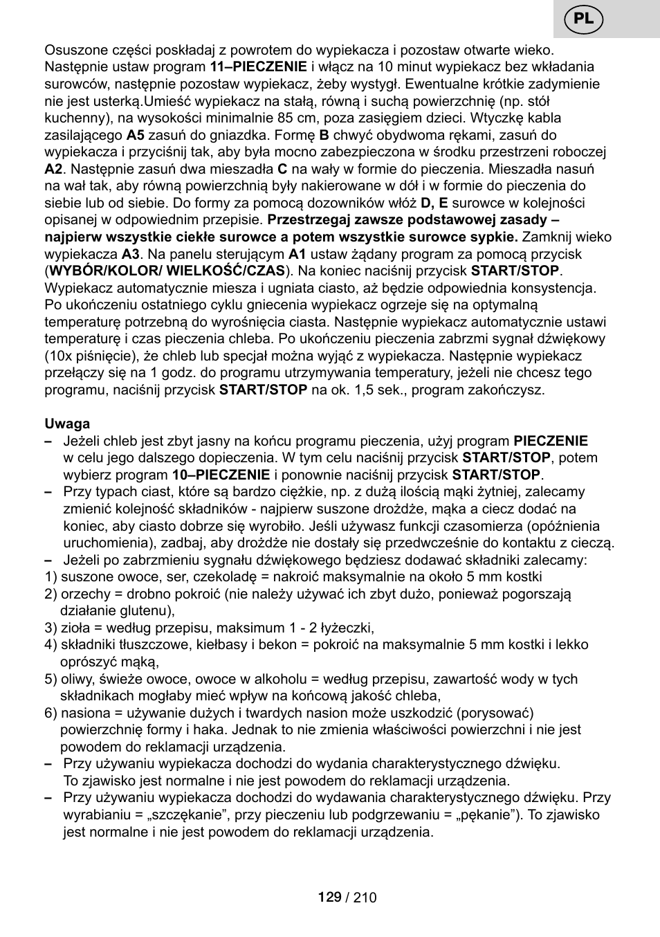 ETA Duplica Vital User Manual | Page 129 / 212
