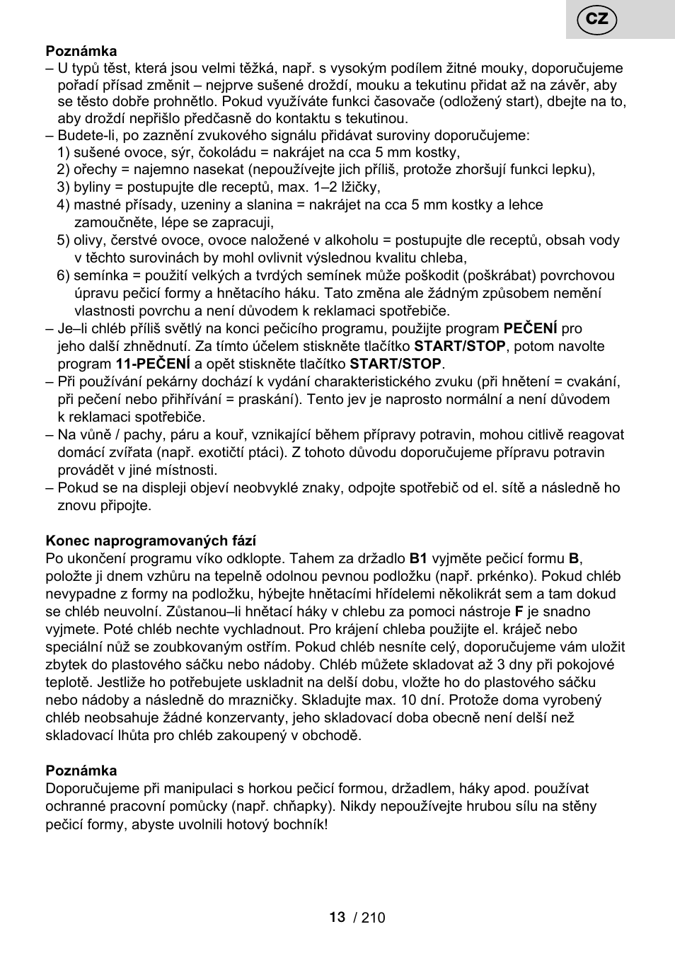 ETA Duplica Vital User Manual | Page 13 / 212