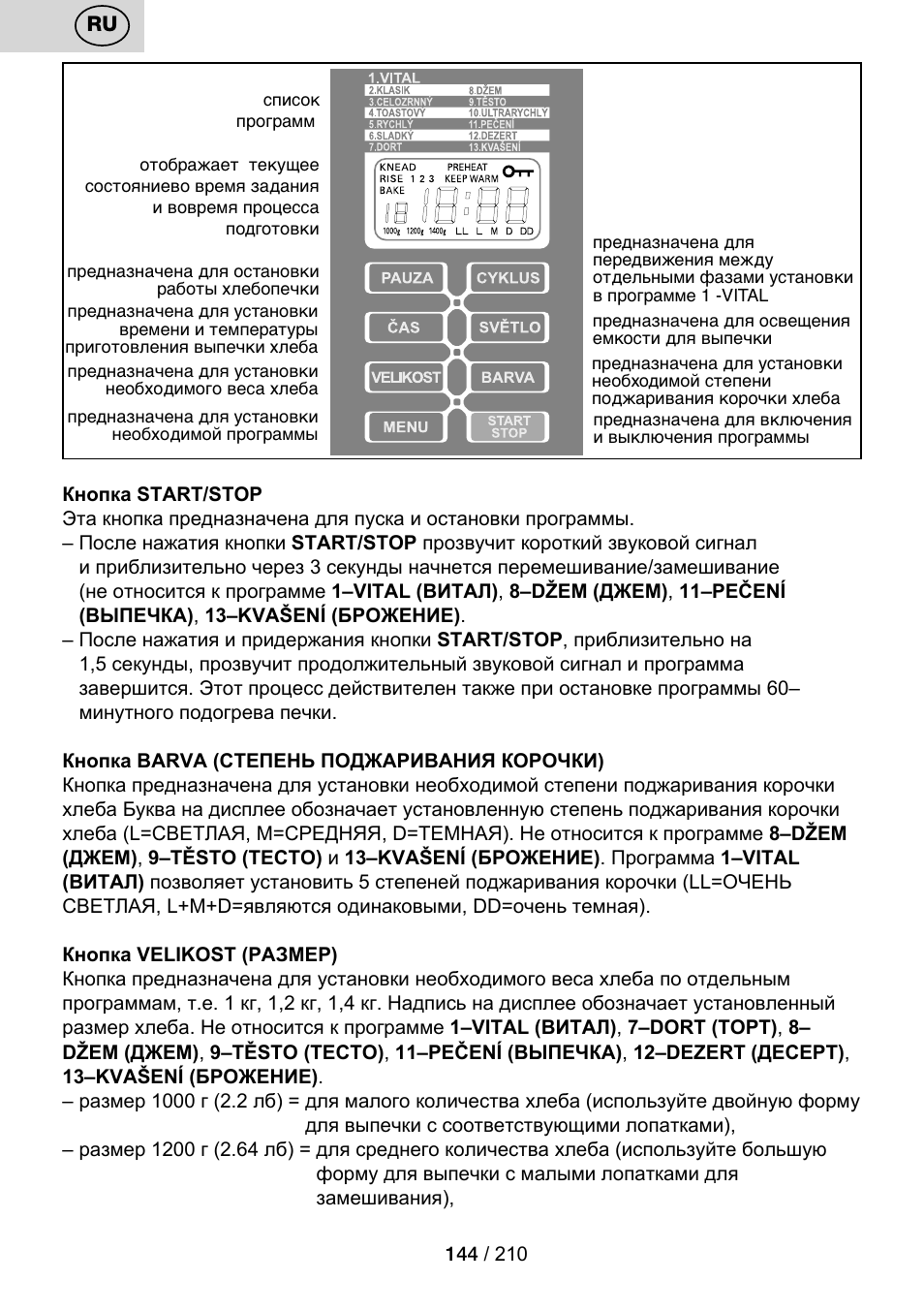 ETA Duplica Vital User Manual | Page 144 / 212
