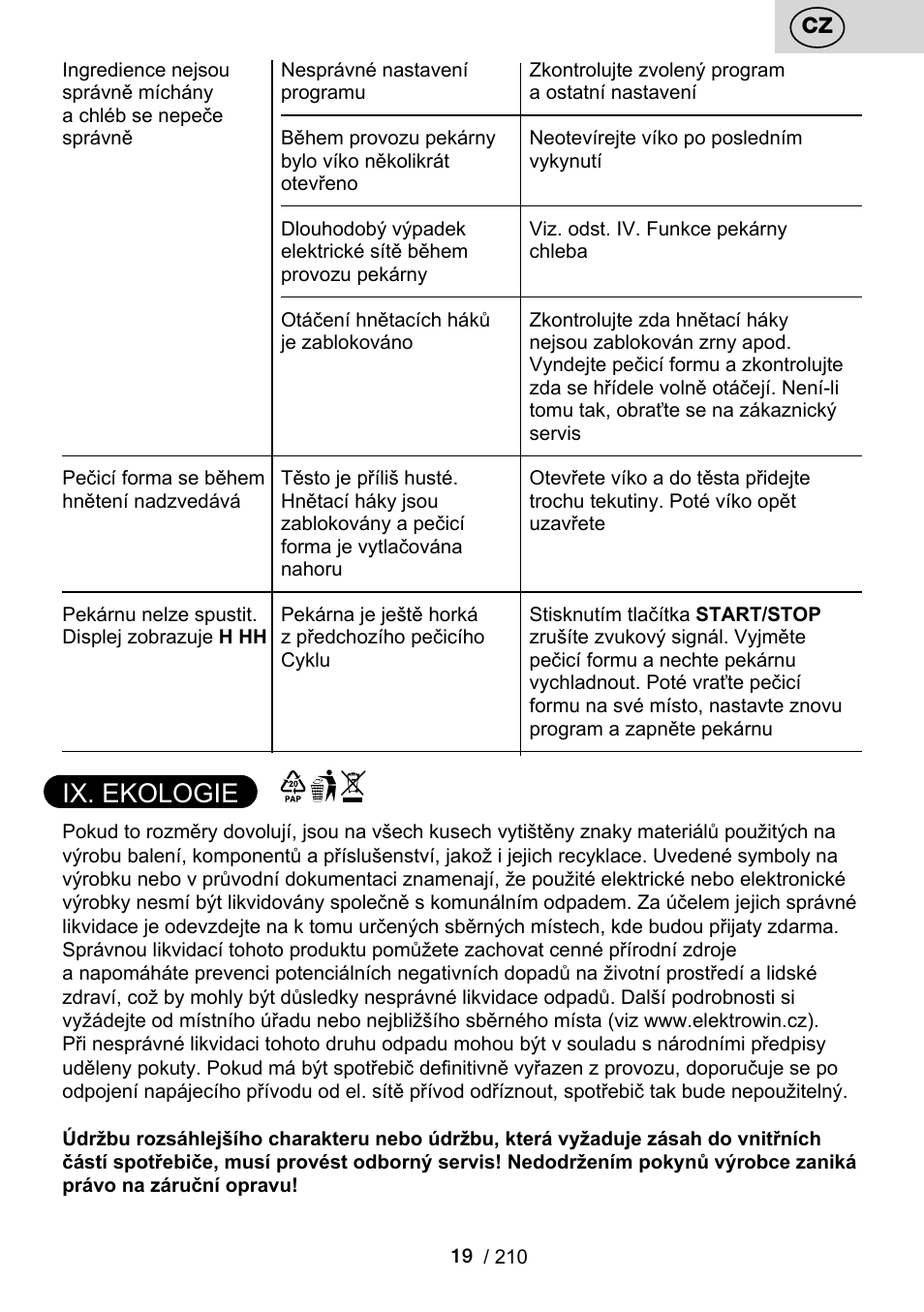 Ix. ekologie | ETA Duplica Vital User Manual | Page 19 / 212