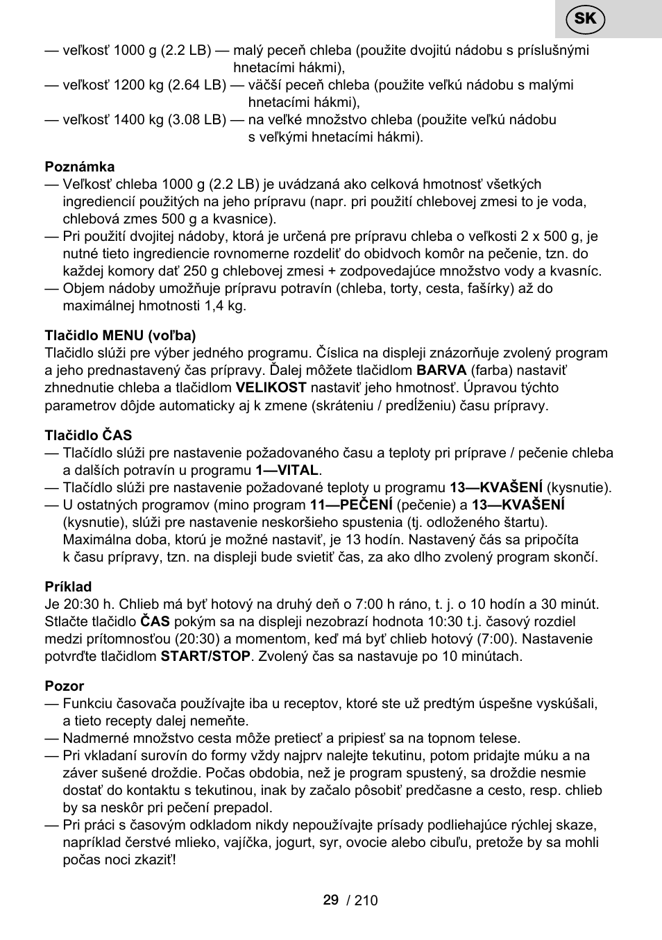 ETA Duplica Vital User Manual | Page 29 / 212